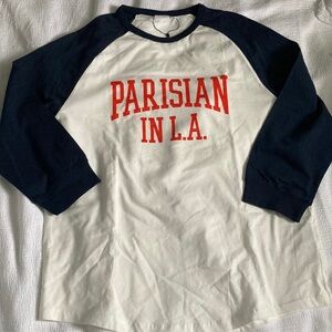 Zara Navy and White Raglan Shirt new